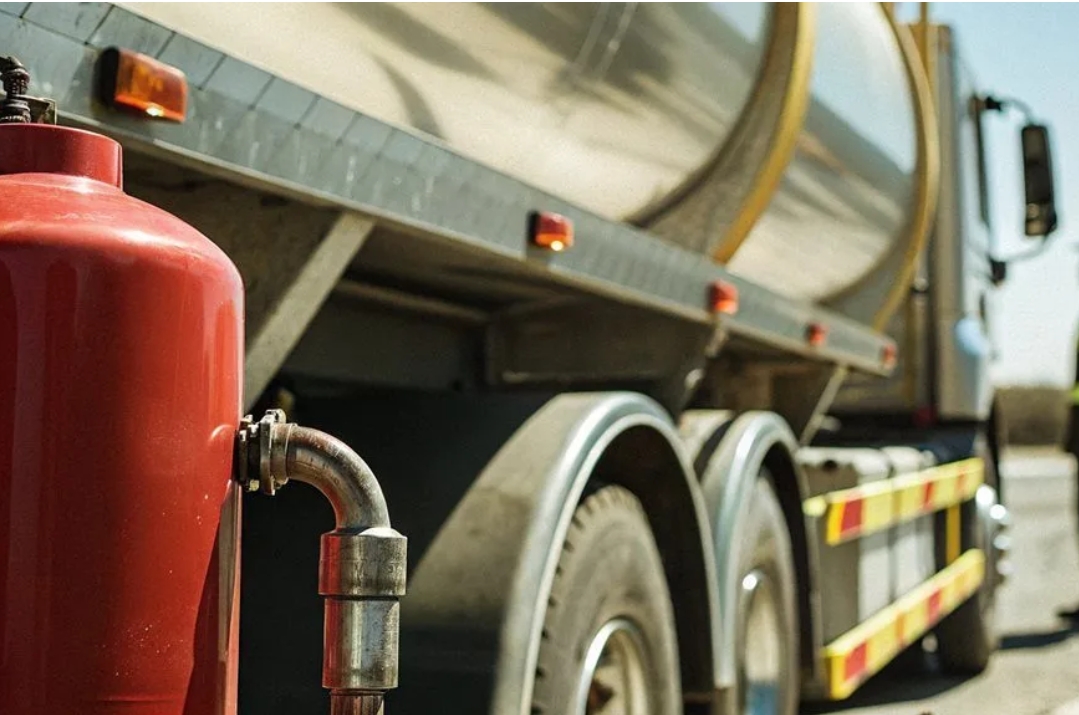 Safety valve and bulk fuel tanker